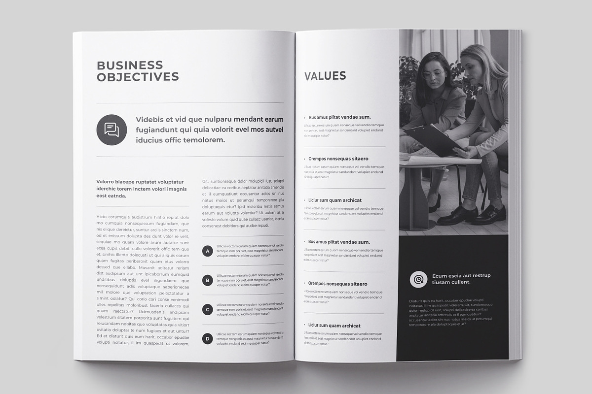 Business Profile Template | Canva, a Brochure Template by DesVert (Photo 3 of 6)
