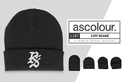 AS Colour 1107 Cuff Beanie Mockups, a Shirt Mockup by Pixel Sauce™ (Thumbnail 1 of 5)