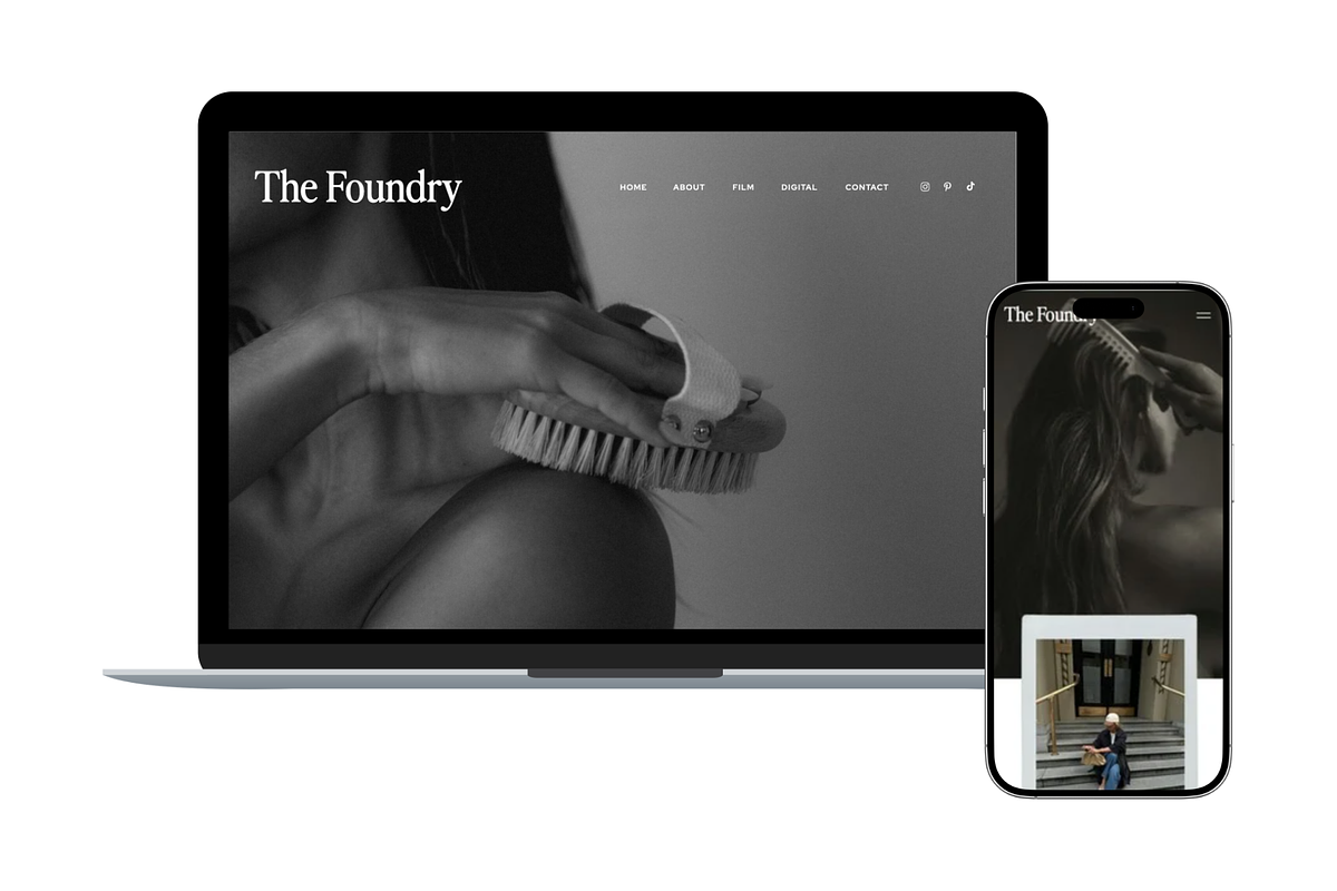 Photography Showit Website Template, a Websites & App Template by Caroline C Wilder (Photo 1 of 6)