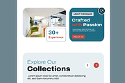 Modern Furniture Shop Landing Page, a Wireframe Template by MightyDesign (Thumbnail 3 of 9)