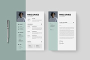 Minimal Resume/CV Template, a Resume Template by KreateTribe (Thumbnail 3 of 4)