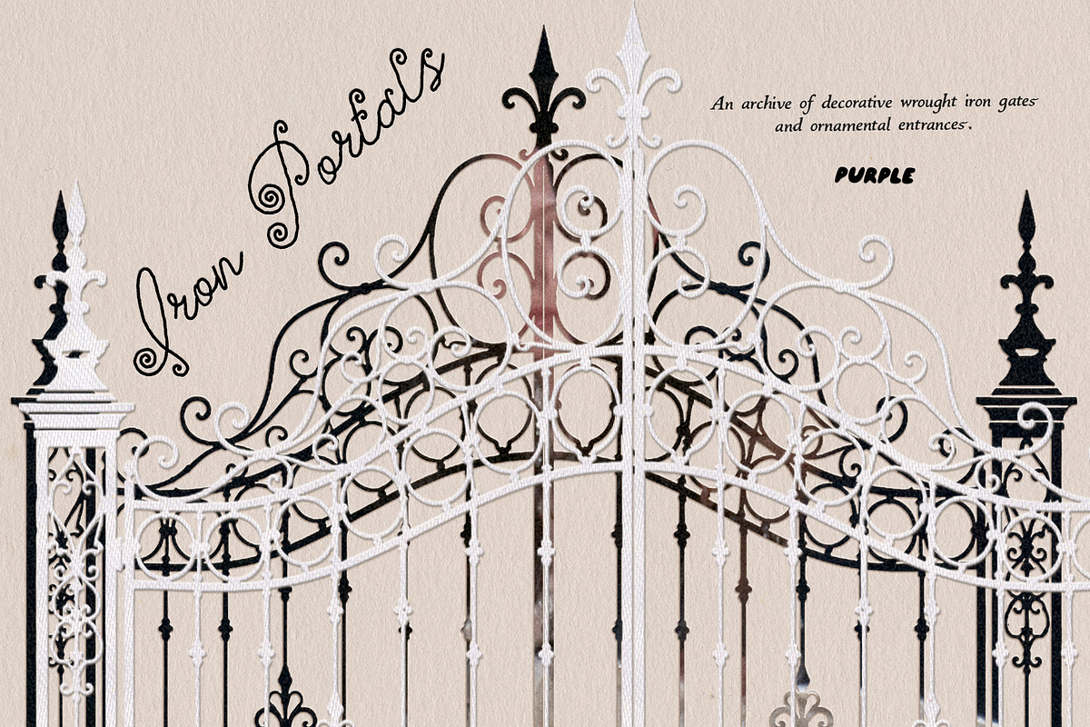Iron Portals: Decorative Paper Gates, an Object Graphic by Purple (Photo 14 of 14)