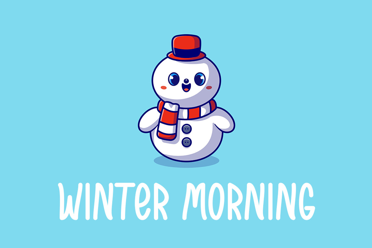 Snowman, a Handwritten Font by DN Creative (Photo 2 of 7)