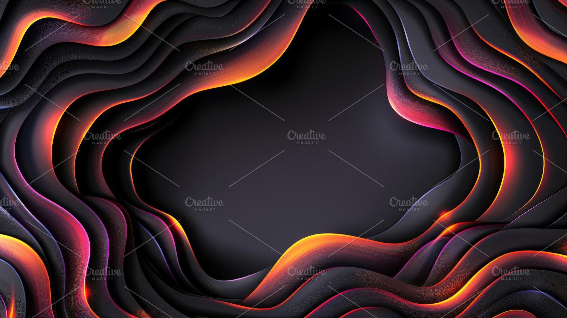 Abstract black red yellow green, a Photo by Dvoevnore photos