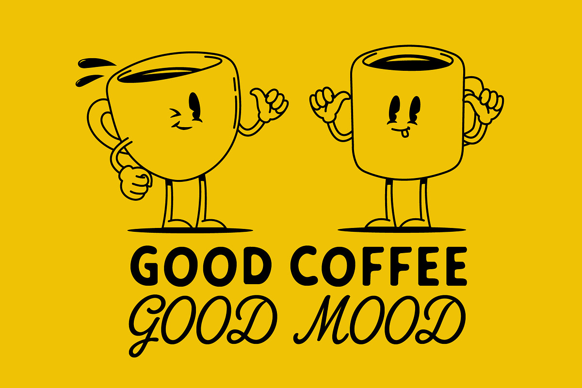 40 Hand-drawn Cute Coffee, a Food Illustration by Jiwstudio (Photo 8 of 12)