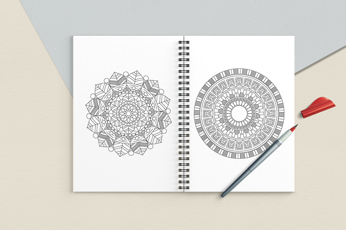 Ethnic Mandala Coloring Book, a Graphic by MISTstudioDesign (Photo 6 of 8)