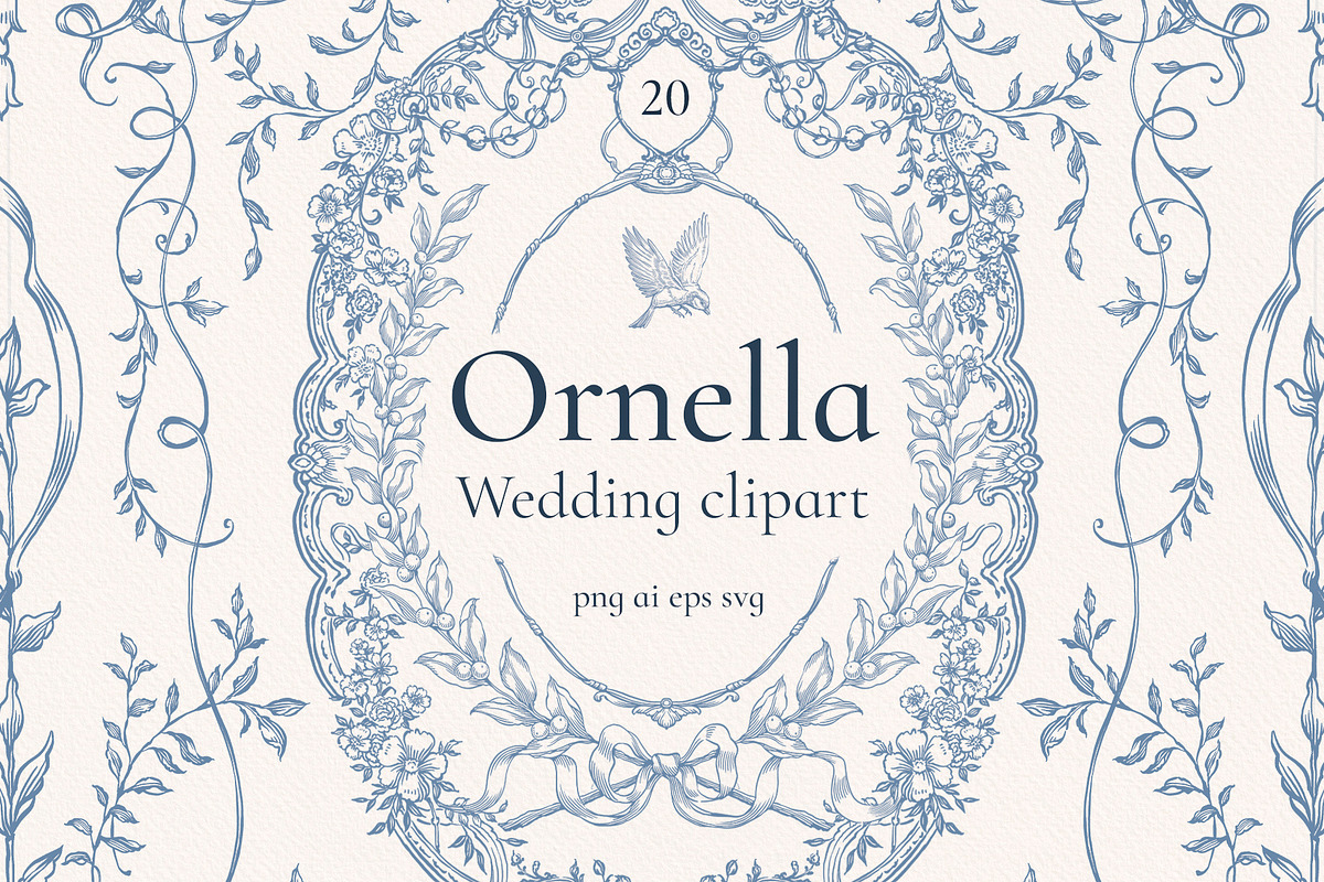 Ornella Wedding clipart, a Decorative Illustration by Ekaproeka (Photo 1 of 5)