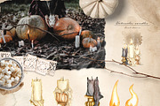 Dark vintage. Watercolor autumn set, an Object Graphic by JuliaBadeeva (Thumbnail 3 of 12)