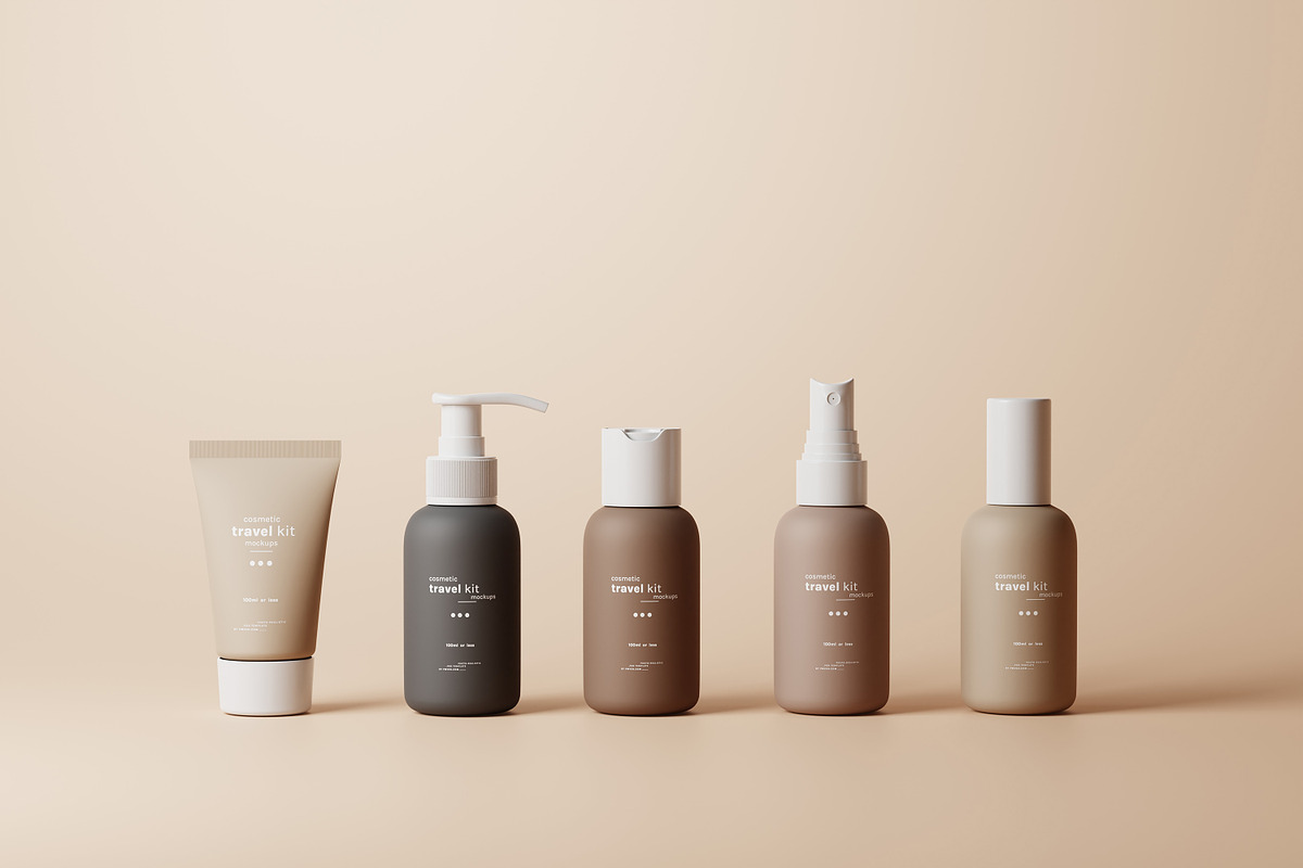 Cosmetic Travel Kit Mockups, a Packaging Mockup by pmvch (Photo 2 of 53)