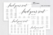 Wedding seating chart SHR168, an Invitation Template by Shafura_Wedding (Thumbnail 2 of 5)