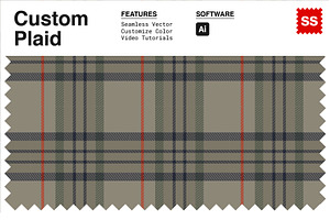 Custom Plaid Vector Pattern