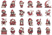 Whimsical Christmas Santa Clipart, an Illustration by Sublimation Artist (Thumbnail 2 of 6)