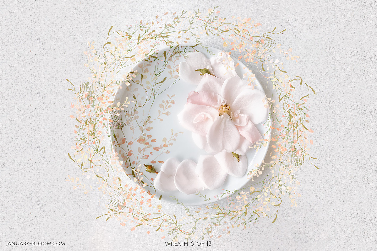 WILDER GARTEN delicate whimsy floral, a Decorative Illustration by January Bloom (Photo 5 of 27)