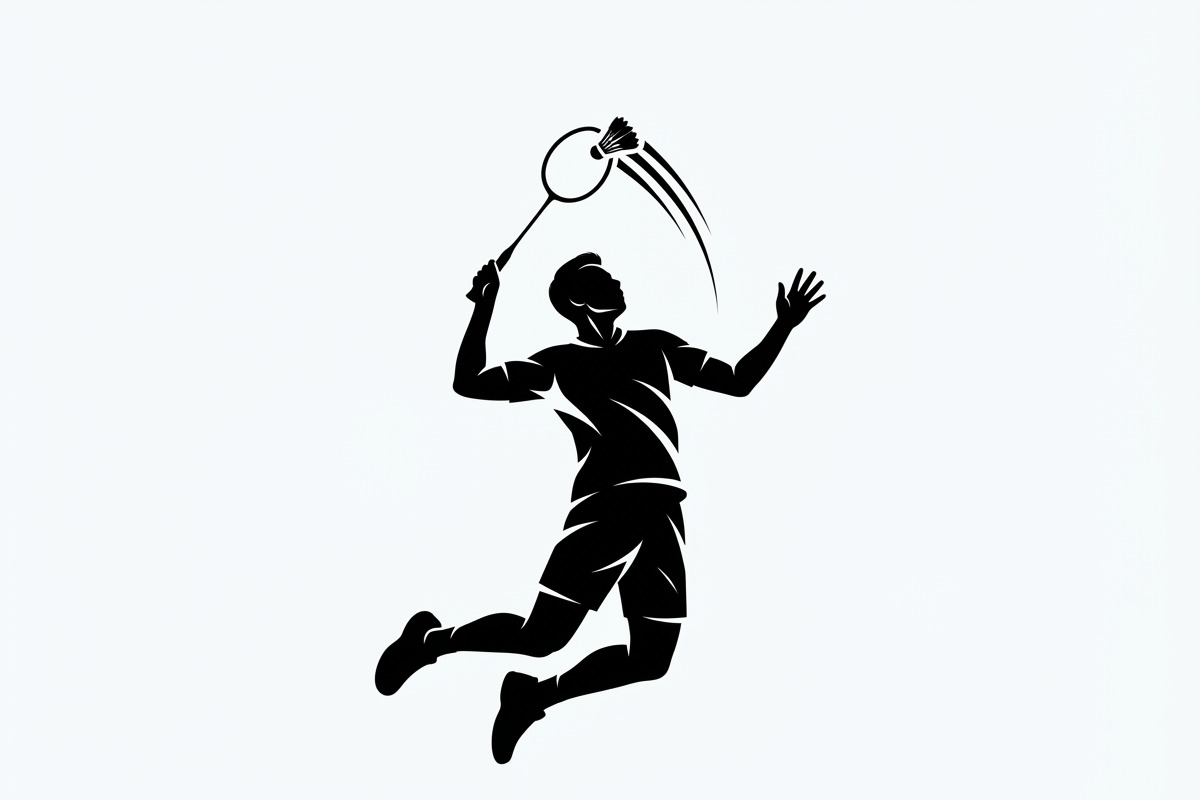 60 Badminton Player Smash Silhouette, a Person Illustration by Amazin_art (Photo 6 of 26)