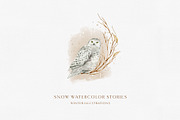 Snow stories - watercolor collection, an Animal Illustration by long summer (Thumbnail 16 of 17)