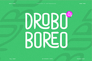 Drobo Boreo - Tall & Condensed Font, a Font by QR Design Studio (Thumbnail 1 of 7)