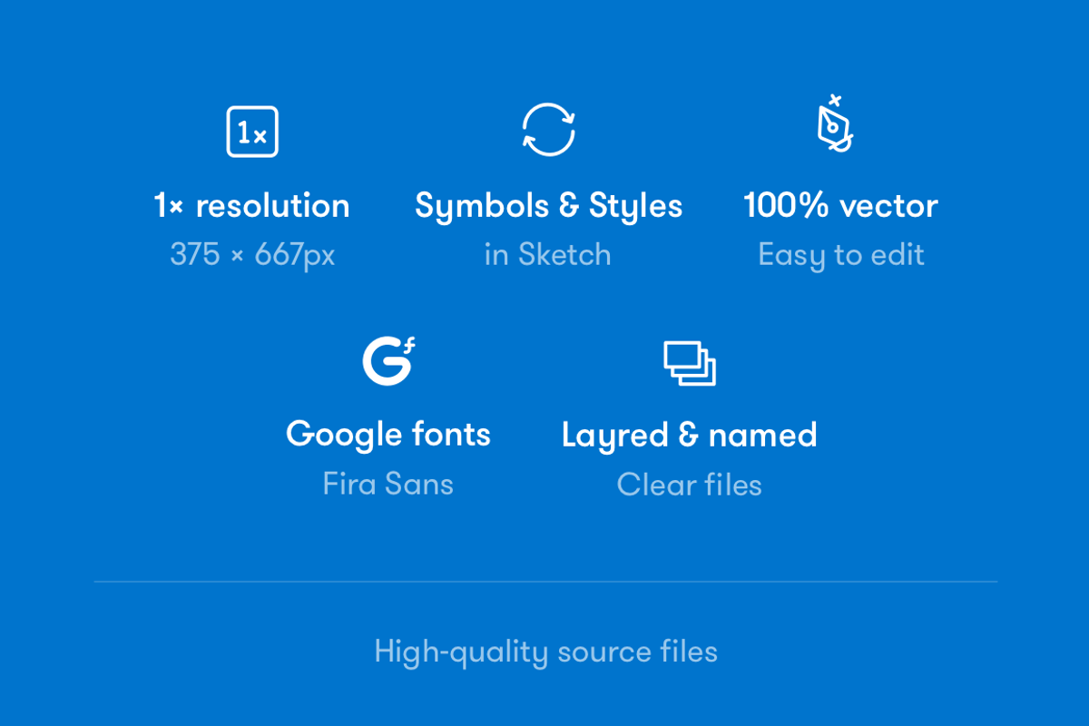 Glue UI Kit, an UI Kit Template by Beans UI Goods (Photo 5 of 8)