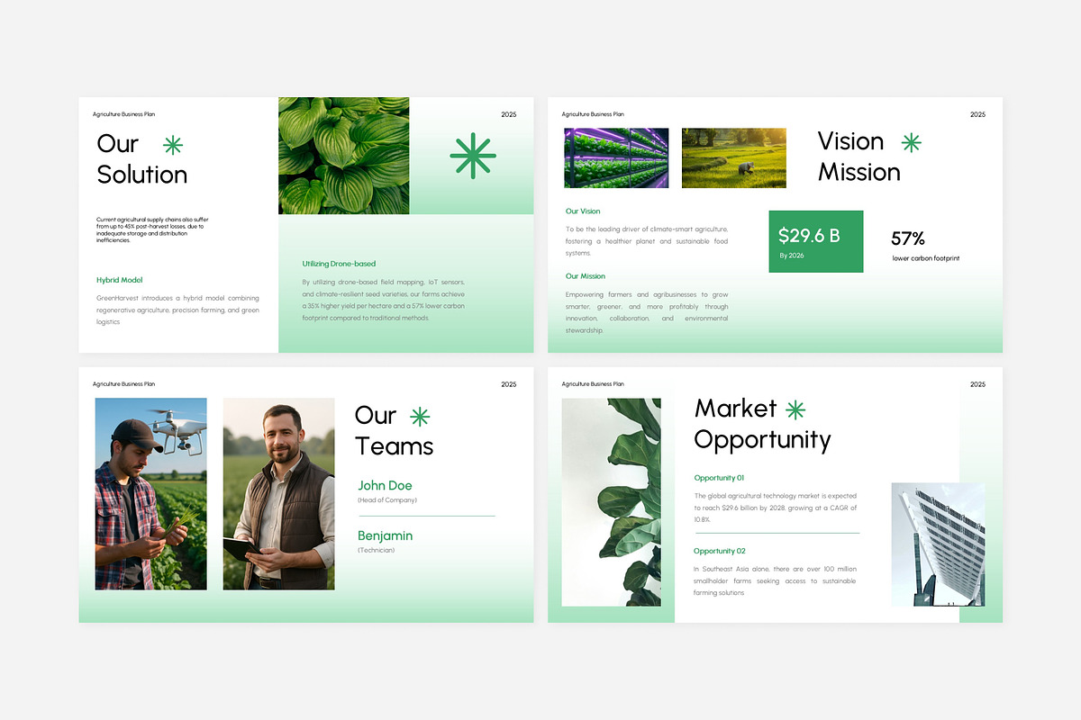 Agriculture Business Plan PowerPoint, a Presentation Template by Eklip Studio (Photo 4 of 6)