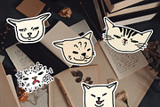 Funny Meme Cats Stickers, an Animal Illustration by Kristina Chistiakova (Thumbnail 2 of 4)