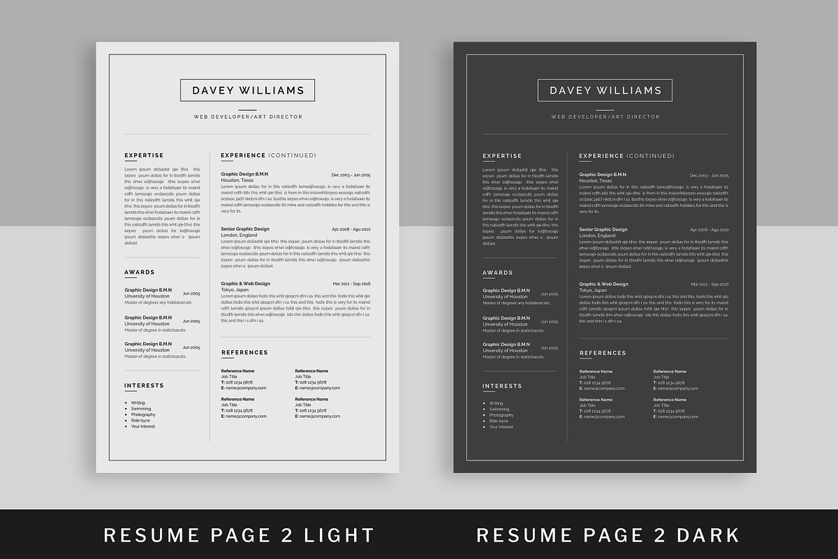 Resume/CV, a Resume Template by UX-group (Photo 3 of 9)