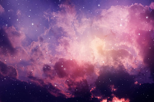 night sky with stars.