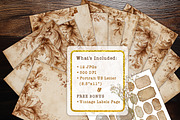 Heirloom Garden Papers Journal Page, a Background Graphic by V Design Creator (Thumbnail 8 of 13)