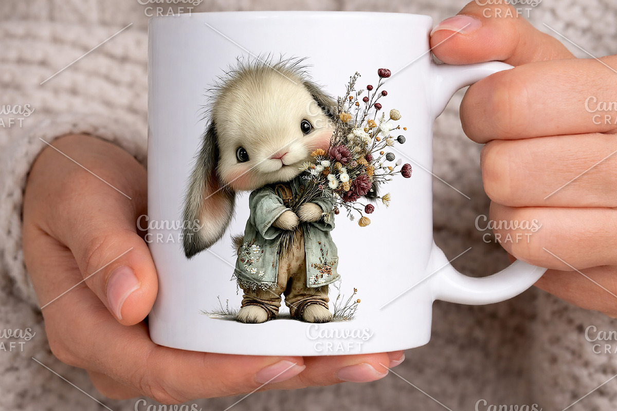Whimsical Boho Baby Animals Clipart, an Illustration by Canvas Craft (Photo 6 of 7)
