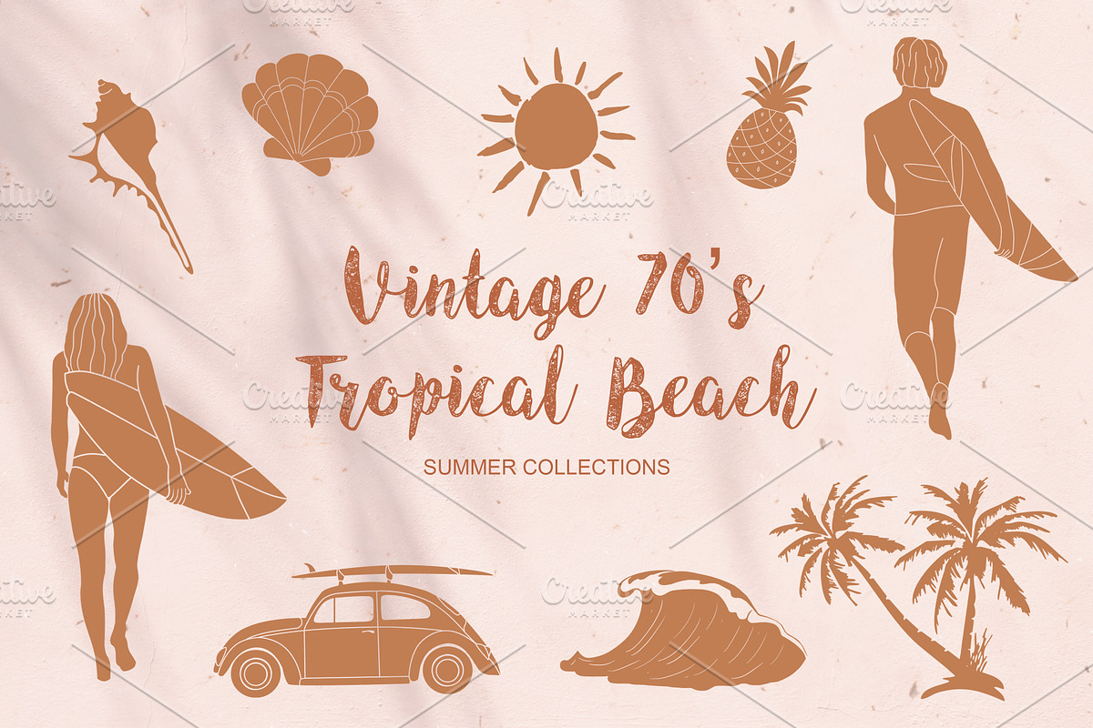 Summer Tropical Beach 70's, an Illustration by Hanazumi (Photo 2 of 14)