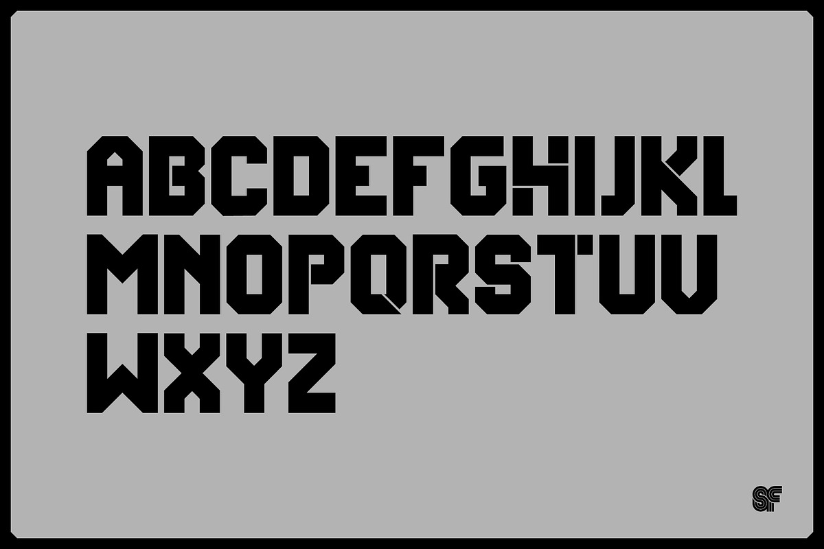 BOX | Geometric Display | 6 Fonts, a Sans Serif Font by Superfried Font Shop (Photo 6 of 7)