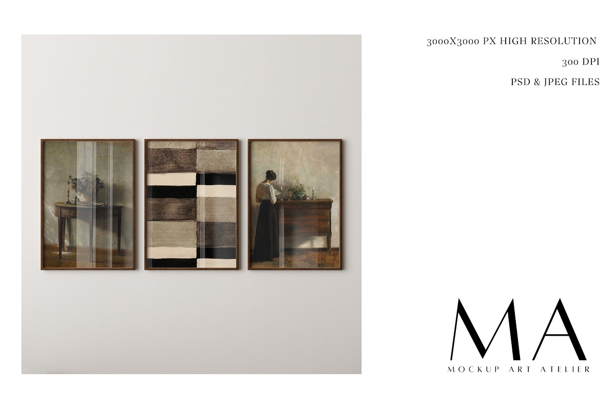 Close Up 3 Frames Mockup Bundle, a Household Mockup by Mockup Art Atelier (Photo 3 of 20)