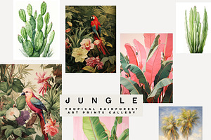 TROPICAL JUNGLE PRINTS GALLERY