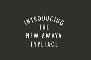 Amaya A Tall Display Typeface