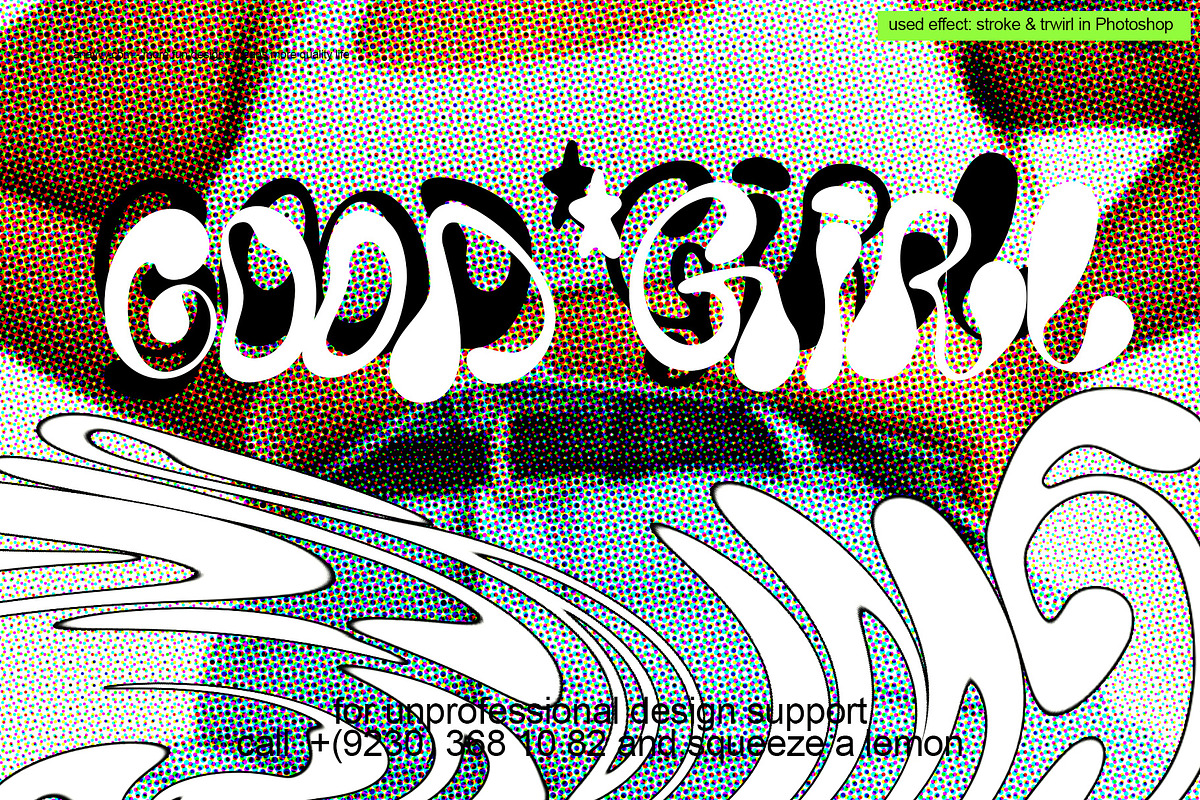 Rendi Wendy a chunky trippy font, a Font by ana & yvy (Photo 10 of 13)