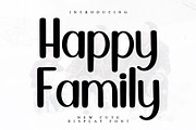 Happy Family, a Sans Serif Font by InermediaSTUDIO (Thumbnail 1 of 14)