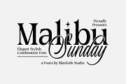 Malibu Sunday - Elegant Stylish font, a Serif Font by Blankids Studio (Thumbnail 1 of 12)