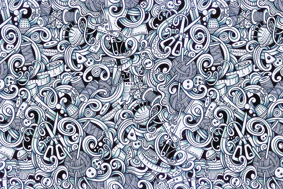 Handmade Graphics Doodles Patterns, a Pattern Graphic by BALABOLKA (Photo 4 of 6)