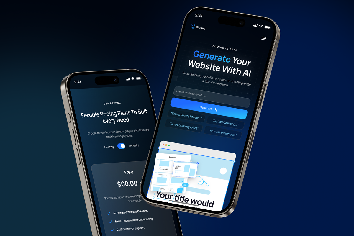 Chrono - Framer Template, a Landing Page Template by Agensip Design Agency (Photo 4 of 8)