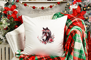 Vintage Christmas Farm Clipart, a Seasonal Illustration by LA Design (Thumbnail 6 of 9)