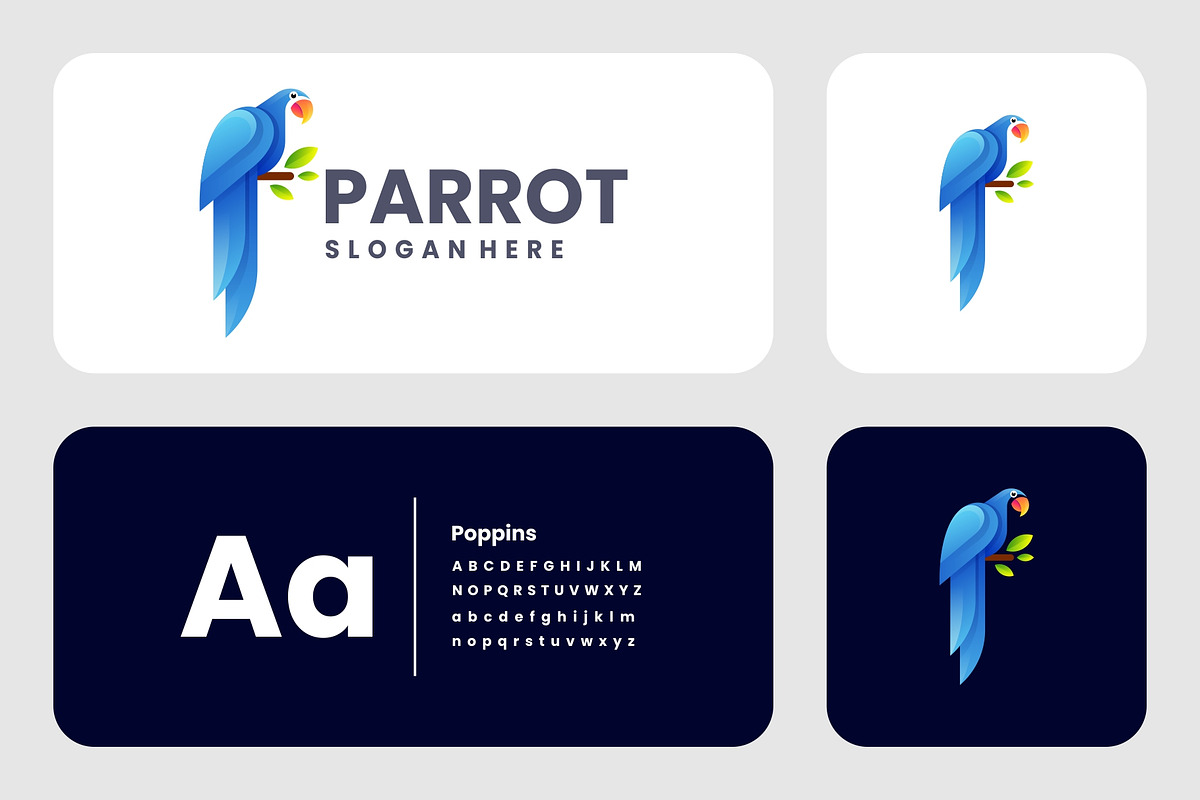 Gradient Modern Parrot Logo Design, a Branding & Logo Template by Artnivora.Std (Photo 2 of 4)