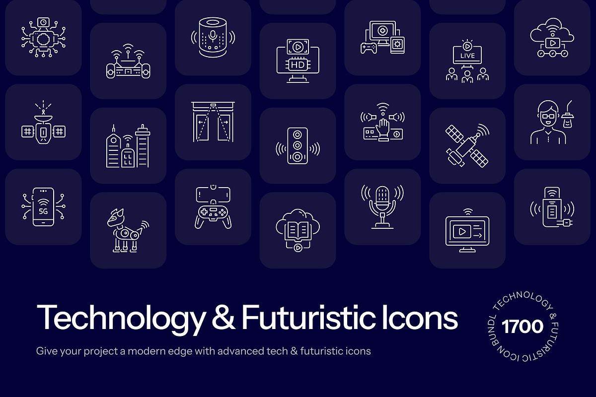 1700 Technology and Futuristic Icon, an Outline Icon by Prosymbols (Photo 1 of 30)