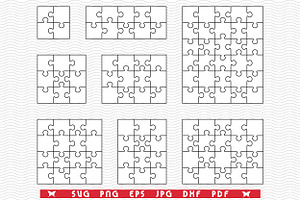 SVG White Puzzles, Separate pieces