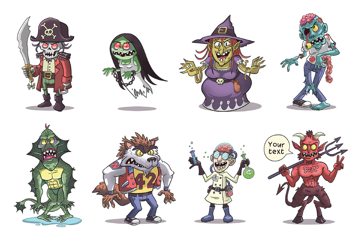 Monster Bundle, an Illustration by Cartoon Shop (Photo 3 of 16)