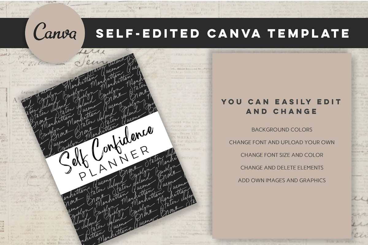 Printable Self Confidence Planner, a Stationery Template by Design House (Photo 5 of 9)