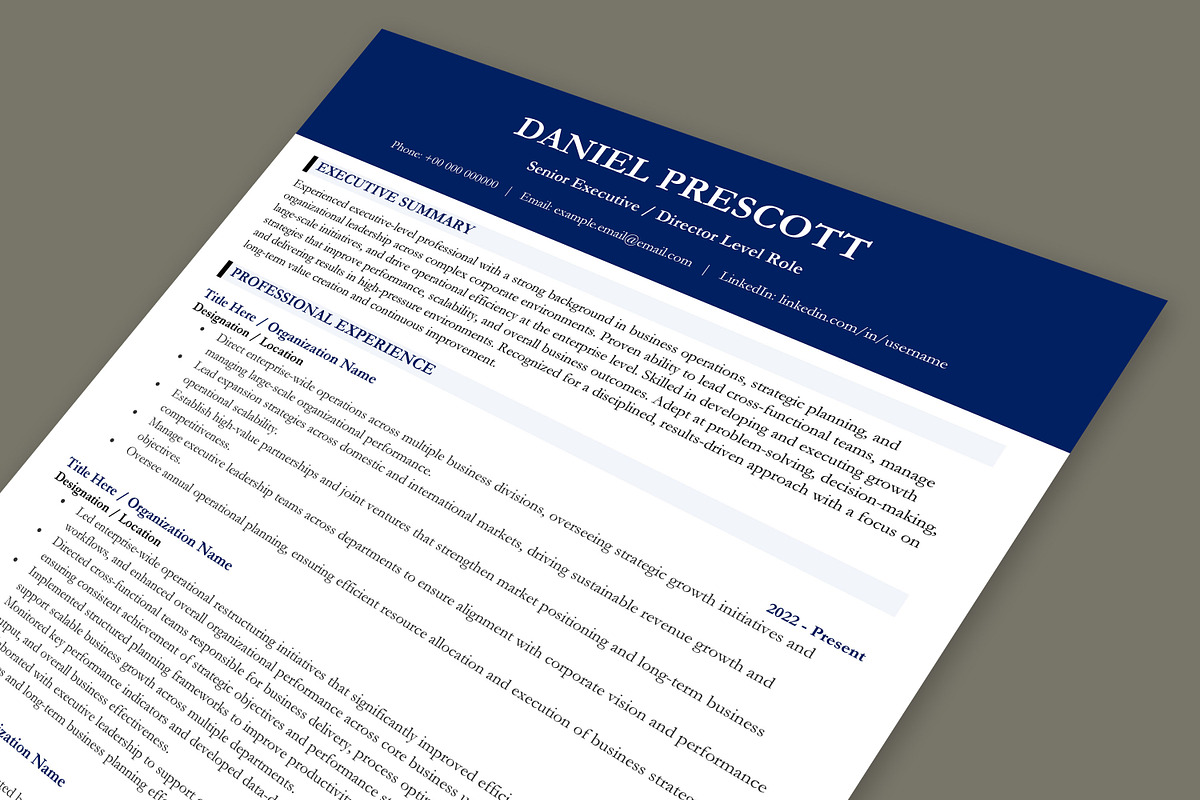 ATS Resume Template | Modern CV Word, a Resume Template by Anjum Ilyas (Photo 6 of 7)