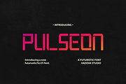 Pulseon Futuristic Display Font, a Sans Serif Font by Vadovastd (Thumbnail 6 of 9)