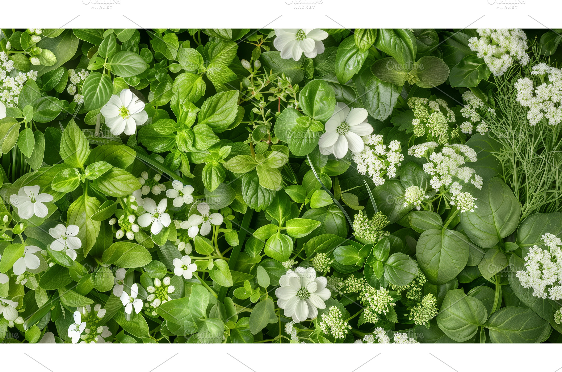 Detailed top view of a lush green, a Nature Photo by Sergey Kotenev