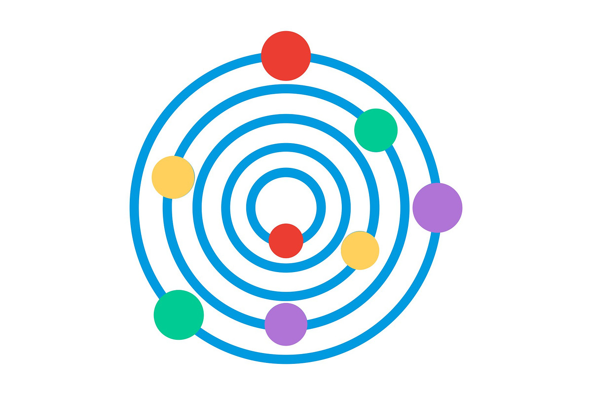 Orbit Flat Icon, a Duotone Icon by Pexelpy (Photo 1 of 2)