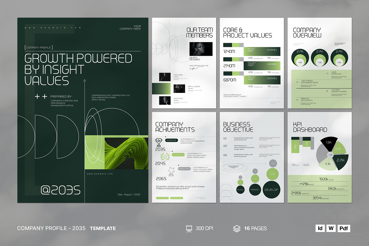 Company Profile Template, a Brochure Template by Soraclod