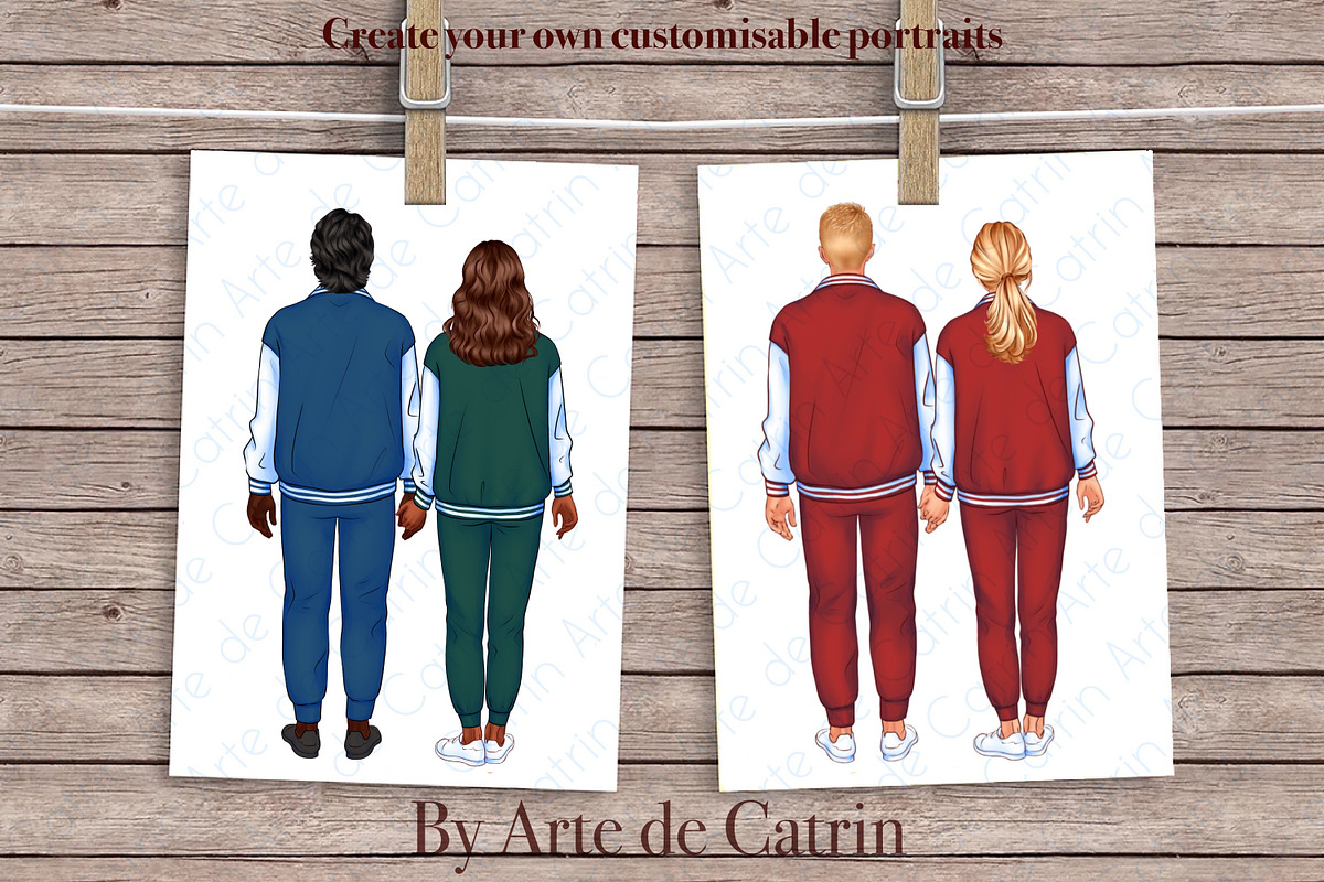 Family Look Clipart, People Clipart, a Person Illustration by ArtedeCatrin (Photo 7 of 11)