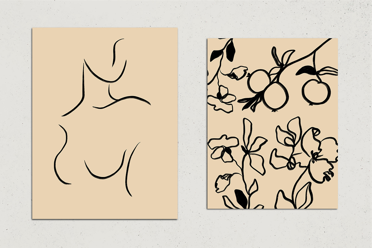 12 Simple Lines Posters, a Decorative Illustration by Miracles Everywhere (Photo 3 of 7)